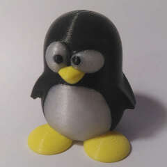 En 3D-printad Tux-pingvin